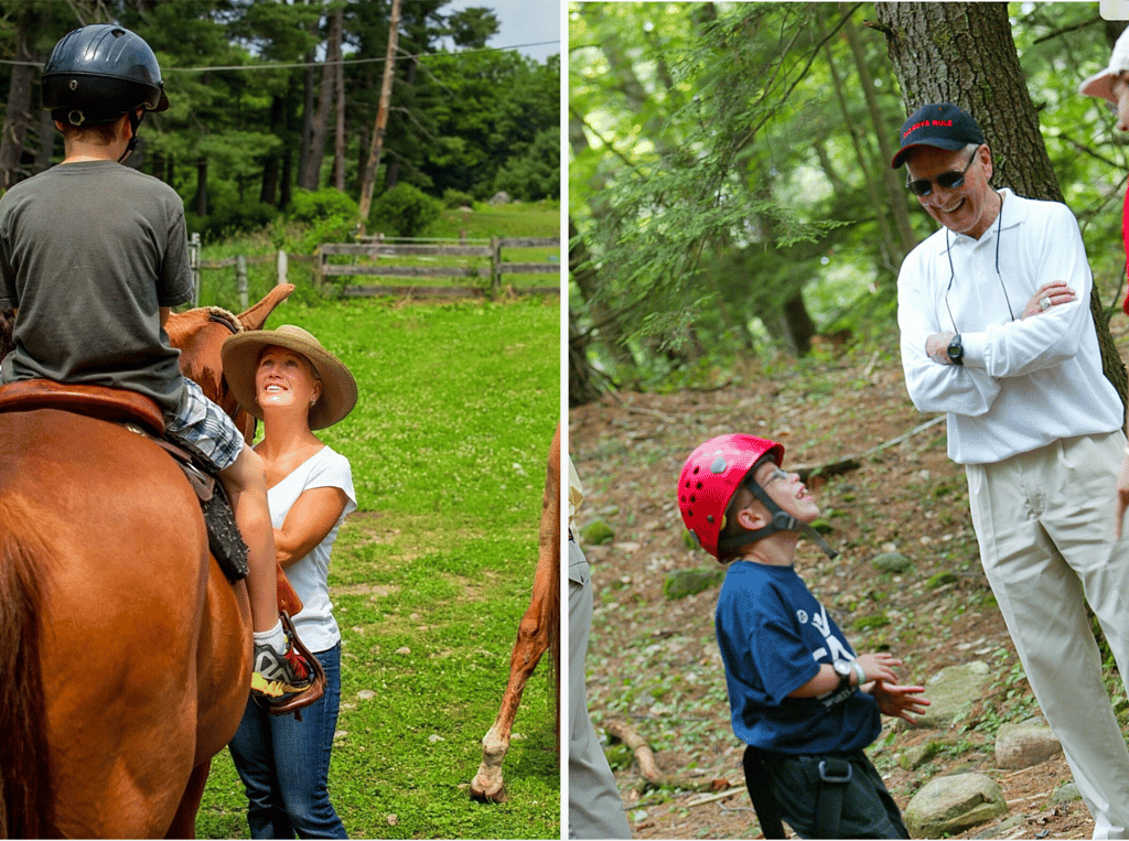 Clea and Paul at camp