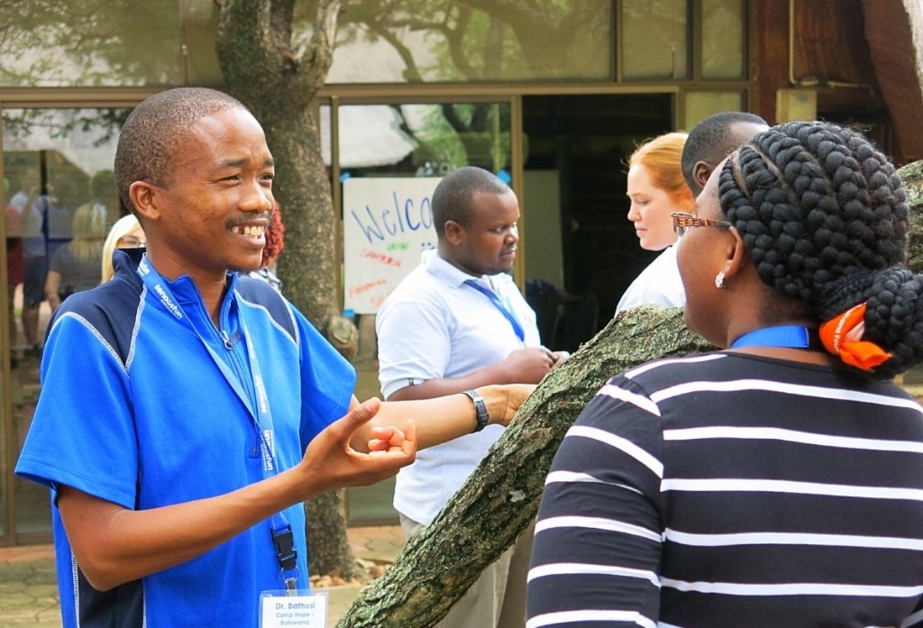 Dr. Bathusi Mathuba at a regional meeting in 2017